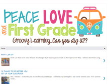 Tablet Screenshot of peaceloveandfirstgrade.com